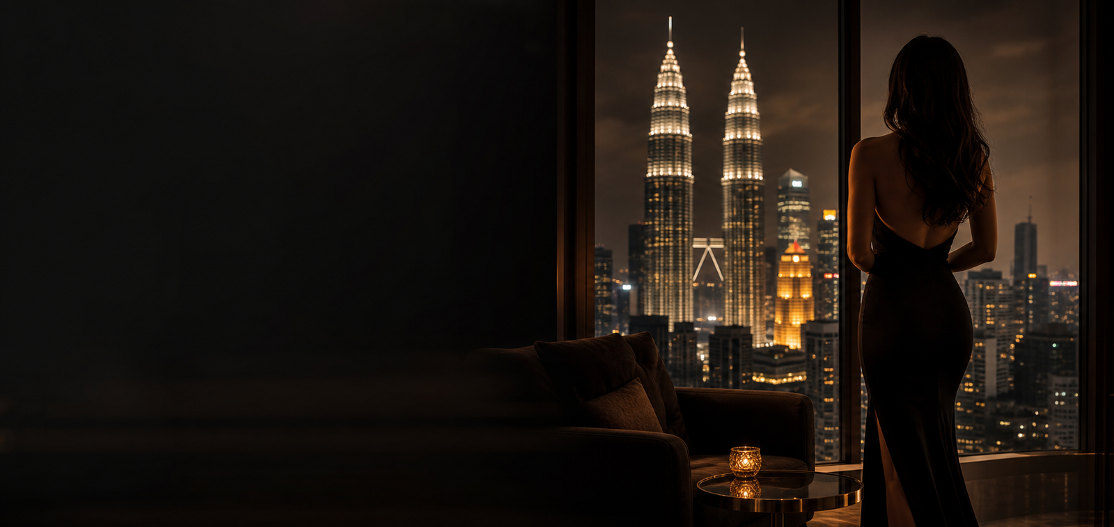 MyGirl2u KLEscort directory overlooking the Kuala Lumpur skyline